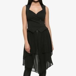 Maleficent Dress Vest Disney Sleeping Beauty NWT Hot Topic Black Goth